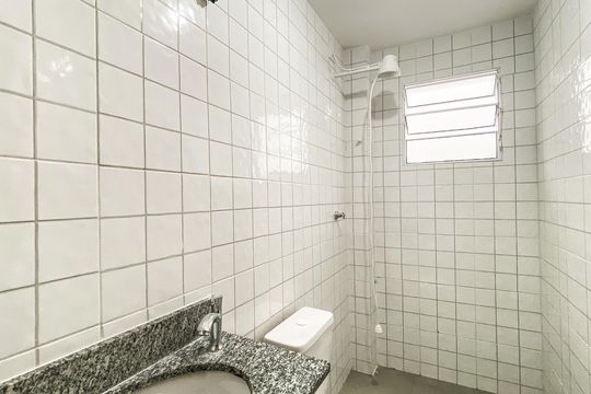 Banheiro  de apartamento para alugar com 2 quartos, 50m² em Vila Dalila, São Paulo