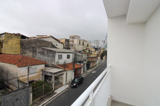 Varanda do quarto 2 de apartamento para alugar com 2 quartos, 60m² em Vila Dalila, São Paulo