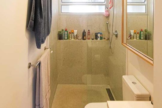 Banheiro da suíte de apartamento à venda com 2 quartos, 72m² em Vila Prudente, São Paulo
