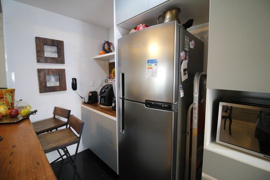 Cozinha de apartamento à venda com 3 quartos, 96m² em Barra da Tijuca, Rio de Janeiro