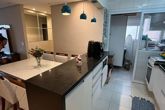Cozinha de apartamento à venda com 3 quartos, 76m² em Picanço, Guarulhos
