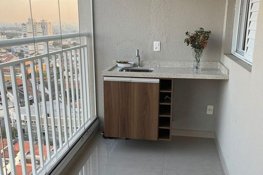 Varanda de apartamento à venda com 3 quartos, 76m² em Picanço, Guarulhos