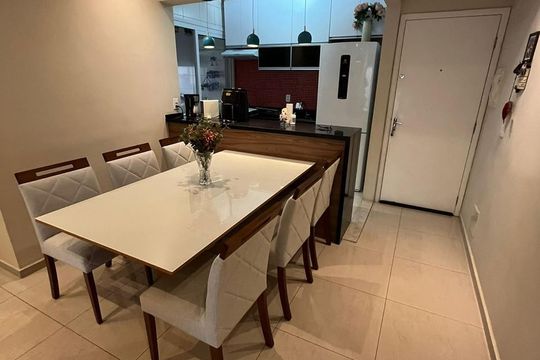 Sala de Jantar de apartamento à venda com 3 quartos, 76m² em Picanço, Guarulhos