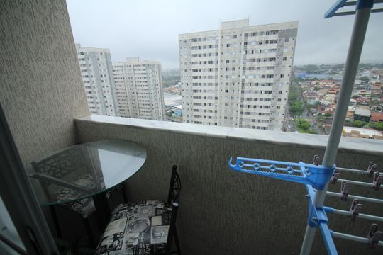 Varanda Sala de apartamento à venda com 2 quartos, 47m² em Jardim Riacho das Pedras, Contagem