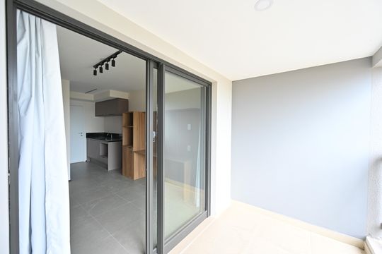 Varanda de kitnet/studio para alugar com 1 quarto, 26m² em Vila Clementino, São Paulo