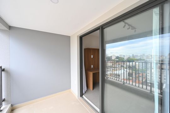 Varanda do Studio de kitnet/studio à venda com 1 quarto, 26m² em Vila Clementino, São Paulo