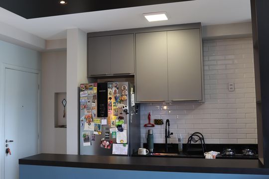 Cozinha de apartamento à venda com 2 quartos, 68m² em Vila Nossa Senhora da Escada, Barueri