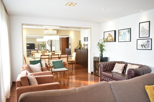 Sala de apartamento à venda com 4 quartos, 223m² em Vila Clementino, São Paulo