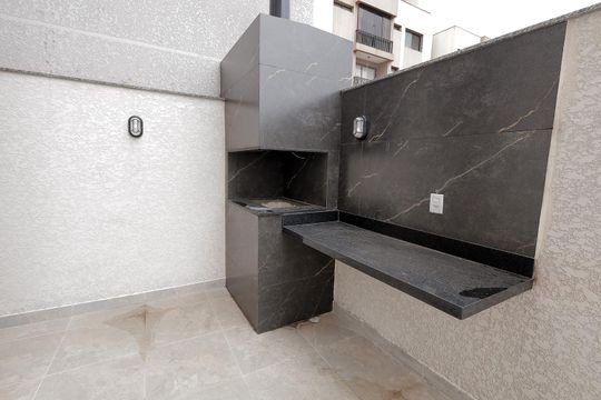 Área comum - Churrasqueira de apartamento à venda com 2 quartos, 37m² em Vila Sao Pedro, Santo André