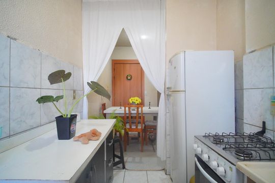 Cozinha de apartamento à venda com 2 quartos, 52m² em Campina, São Leopoldo