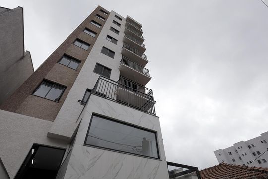 Fachada de apartamento à venda com 2 quartos, 43m² em Vila Sao Pedro, Santo André