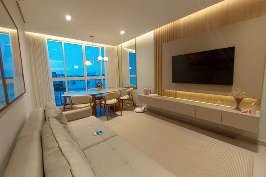 sala de apartamento à venda com 2 quartos, 64m² em Cidade Nova, Belo Horizonte
