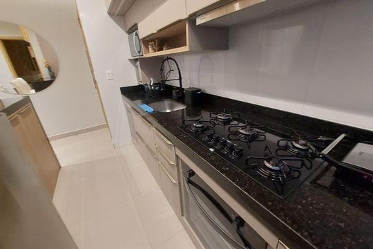 cozinha de apartamento à venda com 2 quartos, 64m² em Cidade Nova, Belo Horizonte
