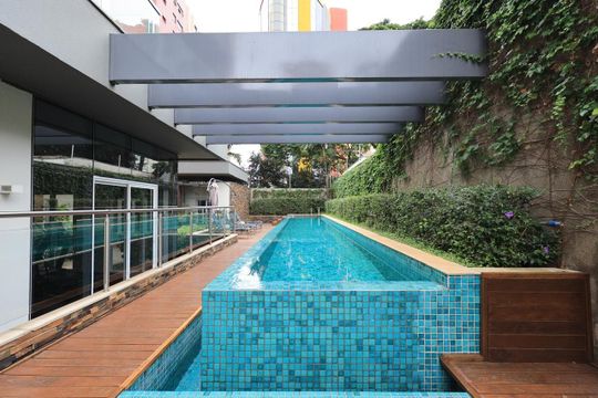 Área  Comum - Piscina de apartamento para alugar com 2 quartos, 72m² em Cambuí, Campinas