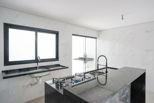 Cozinha de casa à venda com 3 quartos, 207m² em Olímpico, São Caetano do Sul