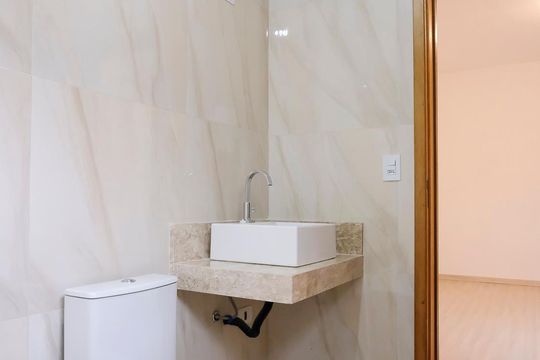 Banheiro da suíte 2 de casa à venda com 3 quartos, 207m² em Olímpico, São Caetano do Sul