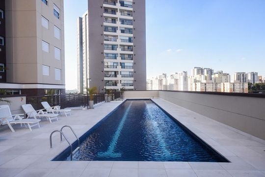 Piscina de apartamento para alugar com 2 quartos, 47m² em Vila Andrade, São Paulo