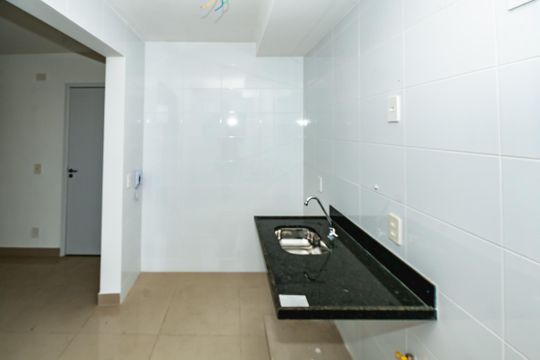 Cozinha de apartamento para alugar com 2 quartos, 53m² em Lagoinha Leblon, Belo Horizonte