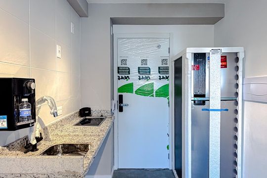 Cozinha de kitnet/studio à venda com 1 quarto, 26m² em Ipiranga, São Paulo
