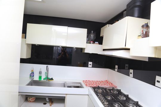 Cozinha de apartamento à venda com 2 quartos, 134m² em Jardim Goiás, Goiânia