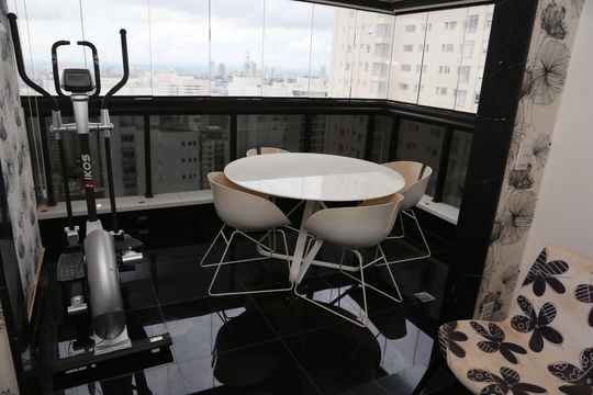 Varanda do quarto de apartamento à venda com 2 quartos, 134m² em Jardim Goiás, Goiânia