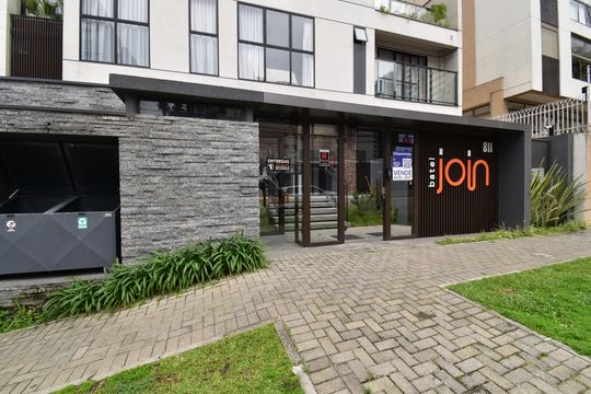 Fachada do condomínio de kitnet/studio à venda com 1 quarto, 28m² em Água Verde, Curitiba