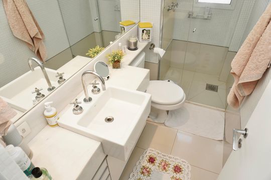 Suíte - Banheiro  de apartamento à venda com 3 quartos, 113m² em Vila da Serra, Nova Lima