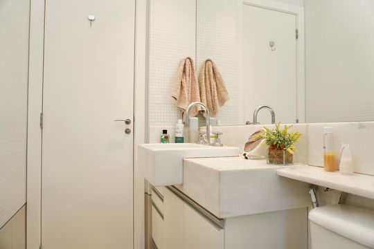 Suíte - Banheiro  de apartamento à venda com 3 quartos, 113m² em Vila da Serra, Nova Lima