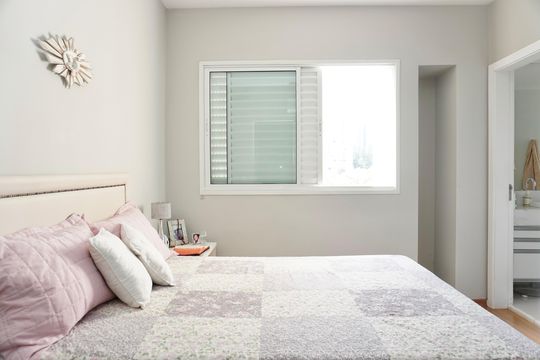 Suíte  de apartamento à venda com 3 quartos, 113m² em Vila da Serra, Nova Lima