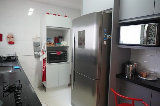 Cozinha de apartamento à venda com 3 quartos, 132m² em Tamboré, Santana de Parnaíba