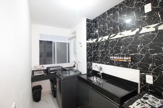 Cozinha de apartamento à venda com 2 quartos, 45m² em Colônia (zona Leste), São Paulo