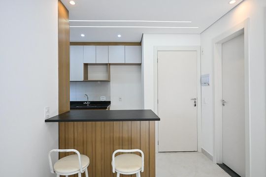 Cozinha de apartamento para alugar com 2 quartos, 40m² em Vila Andrade, São Paulo
