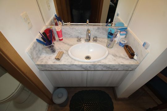 Banheiro  de apartamento à venda com 1 quarto, 40m² em Santana, São Paulo