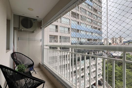 Varanda de apartamento à venda com 1 quarto, 37m² em Centro, Guarulhos