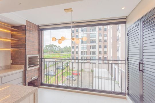Sacada da Sala de apartamento para alugar com 2 quartos, 66m² em Swiss Park, Campinas