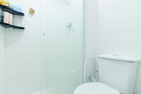 Banheiro  de apartamento à venda com 2 quartos, 43m² em Jardim Adriana, Guarulhos