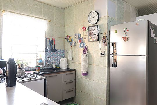 Cozinha de casa para alugar com 1 quarto, 98m² em Farrapos, Porto Alegre