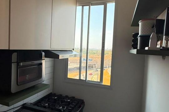Cozinha de apartamento para alugar com 2 quartos, 43m² em Fazenda Crimeia Caveiras, Goiânia