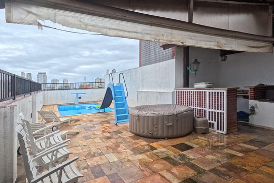 Piscina de apartamento para alugar com 4 quartos, 500m² em Campo Grande, Santos