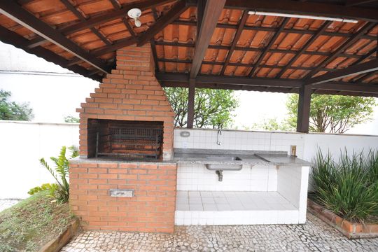 Área comum - Churrasqueira de apartamento para alugar com 3 quartos, 92m² em Vila Isolina Mazzei, São Paulo