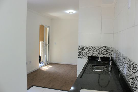 Cozinha  de apartamento para alugar com 2 quartos, 49m² em Vila Alzira, Guarulhos