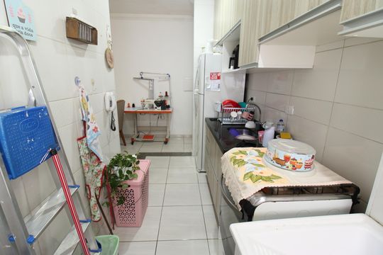Cozinha de apartamento para alugar com 2 quartos, 48m² em Jardim Betania, Sorocaba
