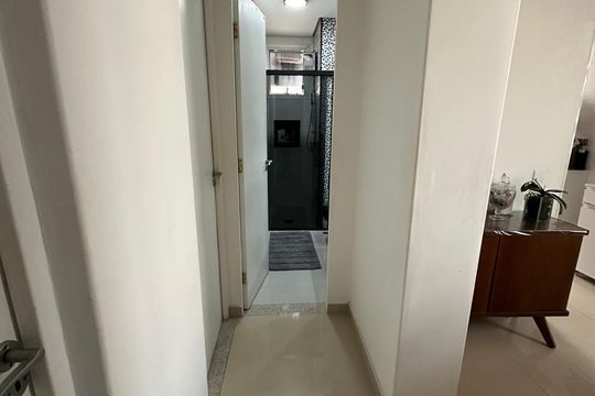 Corredor de apartamento para alugar com 3 quartos, 76m² em Jardim Pacaembu, Campinas
