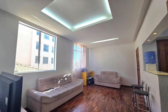 Sala de apartamento à venda com 3 quartos, 70m² em Monsenhor Messias, Belo Horizonte