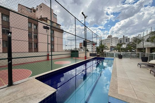 Área comum - Piscina de apartamento à venda com 3 quartos, 89m² em Grajaú, Belo Horizonte