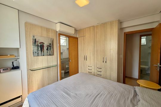 Suíte  de apartamento à venda com 3 quartos, 89m² em Grajaú, Belo Horizonte