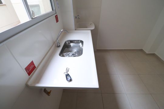 Cozinha  de apartamento para alugar com 2 quartos, 41m² em (l-11), Ribeirão Preto