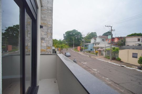 varanda da suite de casa à venda com 3 quartos, 118m² em Primavera, Novo Hamburgo