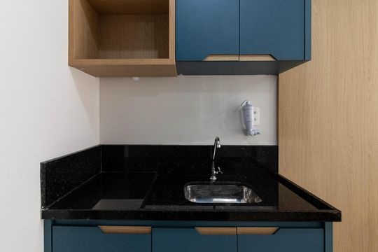 Cozinha de apartamento para alugar com 1 quarto, 32m² em Perdizes, São Paulo