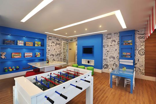Brinquedoteca - Salão de Jogos de apartamento à venda com 2 quartos, 79m² em Campestre, Santo André
